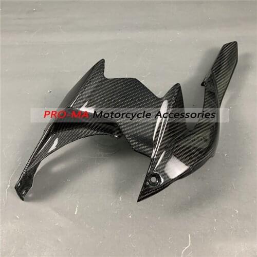 Motorcycle Rear Hugger in Carbon Fiber For Kawasaki H2 Twill Glossy Weave