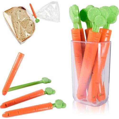 Sealer Clip Carrot Food Bags Fresh-Keeping Clamp Food Sealers Snack Bags Storage Bag Sealing Clip Tools For Kitchen Accessories