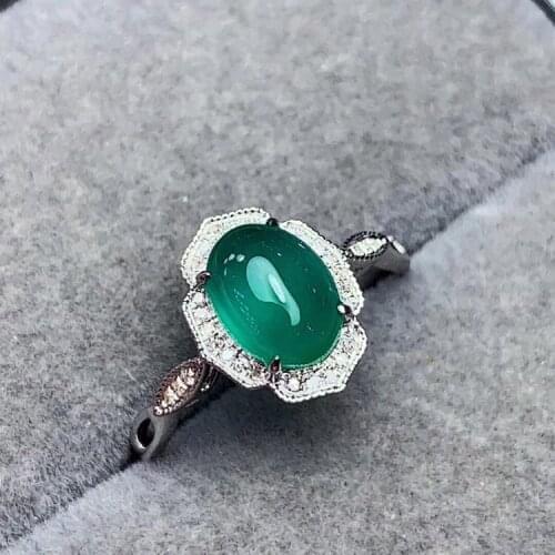 T712 Emerald Ring 1.6ct Pure 18 K Gold Jewelry Nature Emerald Gemstone Diamond Female Rings for women Fine Ring