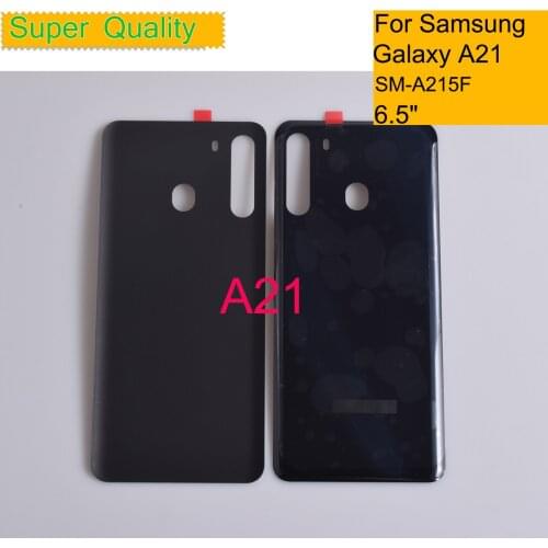 10Pcs/Lot For Samsung Galaxy A21 A215 SM-A215U Housing Back Cover Case Rear Battery Door A21 Chassis Housing Replacement