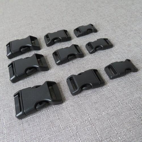 100pcs/pack wholesale15mm 20mm 25mm Plastic release buckle for bag pet dog collar necklace bracelet garment sewing DIY accessory