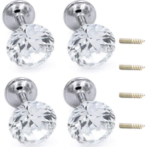 4 Pieces Shiny Clear Diamond Crystal Goblet Shape Curtain Holdbacks Curtain Buckle Wall Hooks Coat Hangers Drapery Tiebacks Hook