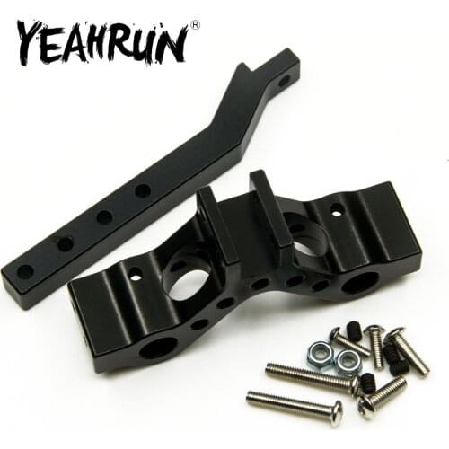 YEAHRUN Aluminum Adjustable Drop Hitch Receiver Tow Hook Trailer Hitch for Axial SCX10 1/10 RC Rock Crawler Car Upgrade Parts