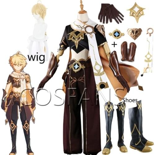 Anime! Identity V Joseph Desaulniers Blood Sword Skin Battle Suit Modest Luxury Uniform Cosplay Costume Halloween Wigs and shoes