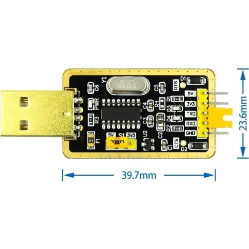CH340 module instead of PL2303 , CH340G RS232 to TTL module upgrade USB to serial port in nine Brush small plates