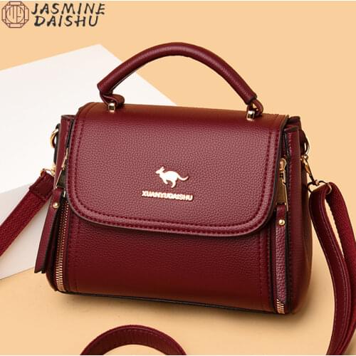 Designer Luxury Womens Handbags 2021 Solid Color Casual Small Square Bag Bolsa Feminina High Quality PU Leather Shoulder Bags