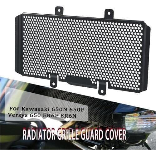 For Kawasaki ER6F ER6N ER-6N ER-6F 2009-2016 2015 2014 2013 2012 2011 Motorcycle Aluminum Radiator Grille Guard Cover Protector
