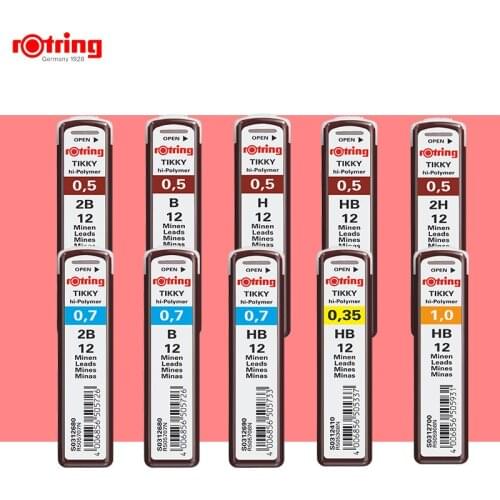 Rotring Tikky Hi-polymer Mechanical Pencil Refill Pencil Lead 0.5 0.7 2.0mm HB 2B