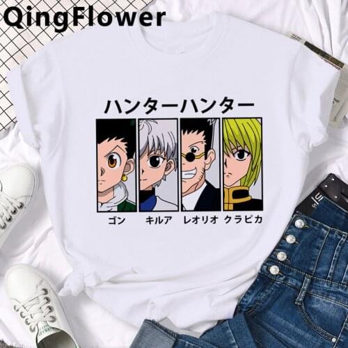Hunter x Hunter Killua Zoldyck Anime Manga tshirt t-shirt male grunge streetwear couple casual 2021 t-shirt kawaii