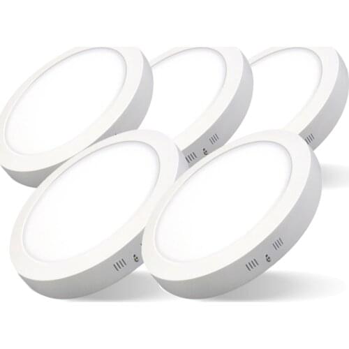 Pack LEADERSSON LED circular ARIES & middot; Round LED Downlight lights ceiling lamps surface with inner Chip OSRAM