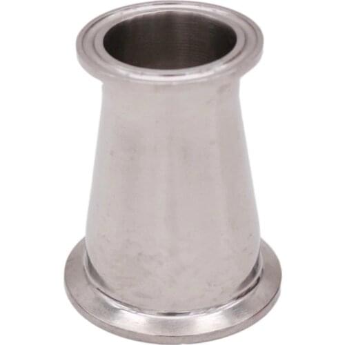 Tri Clamp Concentric Reducer 2" X 1.5" Sanitary 304 Stainless Steel Fitting Homebrew Beer Hardware