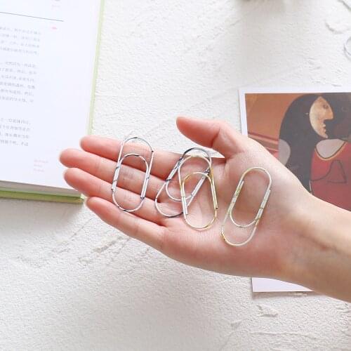 Marble Paperclip Large Size Looper Decorative Bookmark Exquisite Paper Clips Decorative Cute Paper Clips Cute Clip Planner Clips