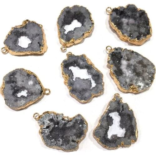 Natural stone crystal pendant irregular shape Exquisite charm DIY Necklace accessories for Jewelry Making Reiki Healing Gift