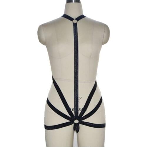 New Supremacy Bady Harness fashionable sexy geometric black dilated bady cage for lady