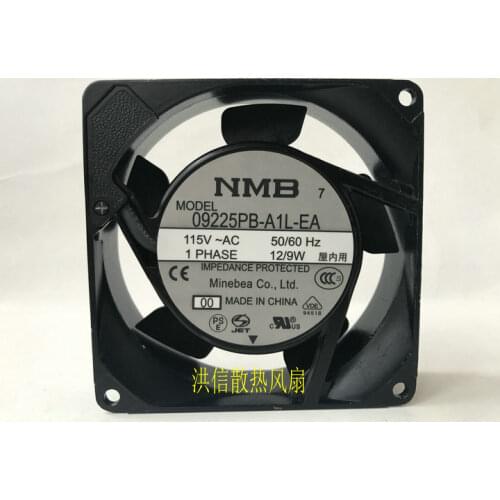 Original 9025 09225pb-a1l-ea 115V 50 / 60 12 / 9W axial flow silent aluminum frame fan