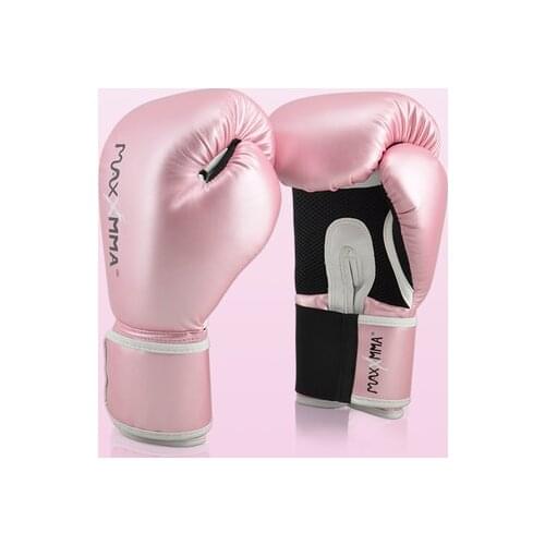 MaxxMMA Women/girls professional boxing gloves Muay Thai PU Leather Boxing Gloves Men MMA Gym Training Boxing Gloves kids adults