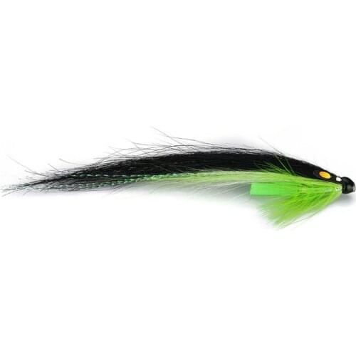 Posh Sunray Green Salmon Fly Sea Trout Flies Plastic Tubes (8-pack)