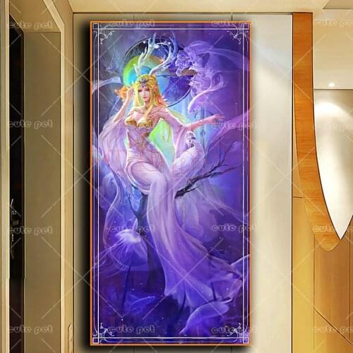 Full Square/Round Drill 5D Fantasy fairy DIY Diamond Painting Embroidery Cross Stitch Home Decor diamond art rhinestone large
