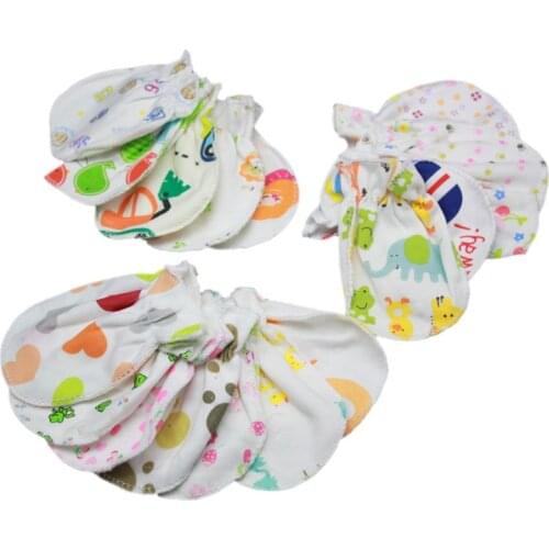 Simple Cute Baby Knitting Mitten Newborn Anti-eat Hand Anti-Grab Face Protect Glove Baby Mitten Baby Mitten