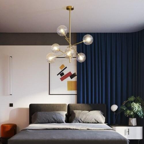 NEW Europe Modern Creative Concise lustre Pendant Glass Bubbles Livingroom Restaurant Decoration Lamparas