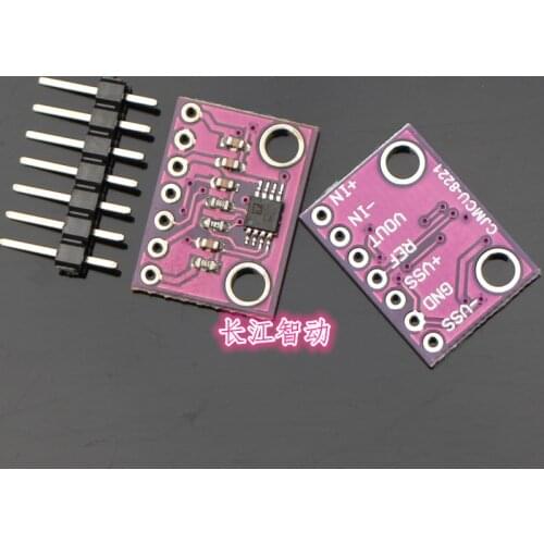High Accuracy! AD8221AR Precision Instrumentation Amplifier Module CMRR DC Adjustable Gain Programmable Instrument Amplifiers