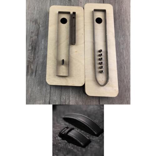 Japan Steel Blade Wooden Die Watch Belt Leather Craft Punch Hand Tool Cut Knife Mould Sewing Accessories