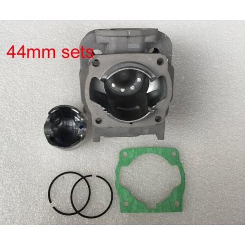 Gasoline engine hammer spare parts cylinder piston set ring 44mm 52cc 40mm 43cc brush cutter grass trimmer huter 430 520