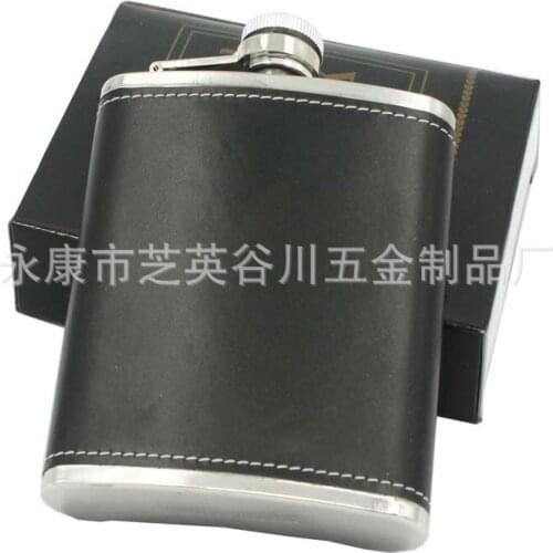 100pcs/lot 6 oz foreskin Japanese stainless steel outdoor portable flagon carry Russian liquor bottle metal wine