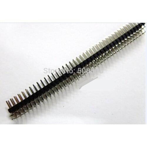 2.0mm 2X40Pins distance between double row needles double row curved curved needle copper needle 20pcs/lot