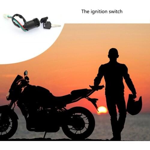 4 Wire Ignition Key Barrel Switch for 50cc 110cc 125cc 250cc PIT Quad Dirt Bike ATV