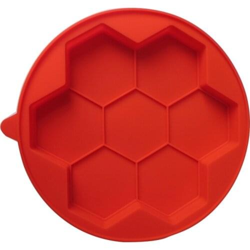 7 Grid Hexagonal Burger Press Mould Hamburger Patties Freezer Silicone Storage Container Home Kitchen Baking and Pastry Tools
