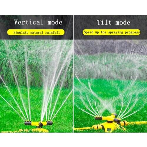 Automatic Garden Sprinklers 360 Degree Watering Grass Lawn Rotary Nozzle Rotating Water Sprinkler Connect Garden Park Supplies