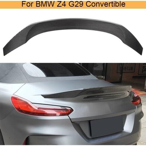 Car Rear Trunk Spoiler Wing for BMW Z4 G29 Convertible 2020 2021 Rear Trunk Spoiler Boot Lip Wing Lid Carbon Fiber