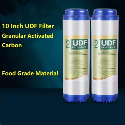 Water Purifier Filter 10 Inch Granular Activated Front Carbon UDF Coconut Shell Reverse Osmosis Universal Accessory Cartridge