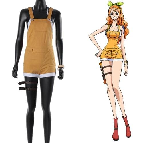 Anime One Piece STAMPEDE Nami Cosplay Costume Outfit Full Set Women Girls Adult Halloween Carnival Costume Custom