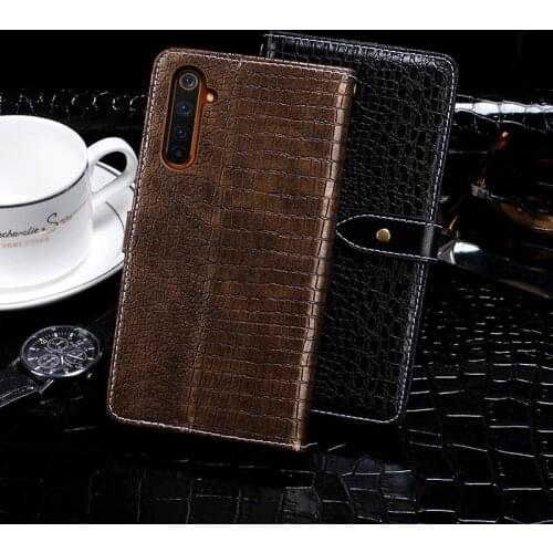 Leather Case For OPPO Realme 6 Pro Coque Crocodile Pattern Case Flip Cover Wallet Realme 6 Pro 2020 Phone Shell Fundas Etui Bags