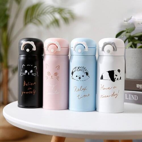 Creativity 500ml/350ml Water Bottle Vacuum Insulated Tumbler Flask, Stainless Steel Leakproof Coffee Mug for Travel Sports