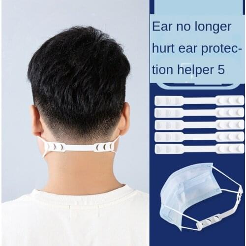 Mask Adjustable Buckle Anti-Slip Mask Ear Grips Extension Hook Four Gear Mask Hanging Buckle for Relieving Ear Pain 10Pcs