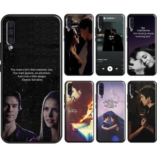 Damon Elena The Vampire Diaries Soft Case For Samsung Galaxy A52 A42 A12 A20e A21S A10 A40 A50 A70 A51 A71 A31 A41 Cover