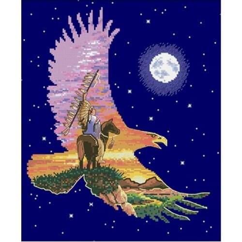 Eagle Spirit patterns Counted Cross Stitch 11CT 14CT 18CT DIY Cross Stitch Kits Embroidery Needlework Sets home decor