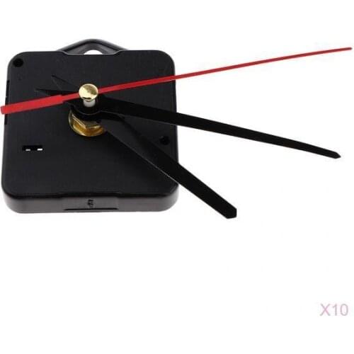 10 Set Battery Operated Movement for Quartz Wall Clock Repair Replacements