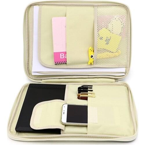 Portable Zipper File Bag Multi Function A4 Organizer Desk Accessories Office Supplies Organizador Escritorio