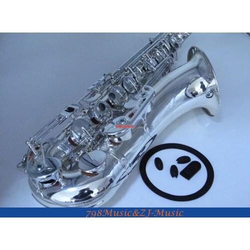 LORICO-501S TENOR SAXOPHONE Silver Plated Bb Tenor Saxophone High F# FREE LORICO ACCESSORY