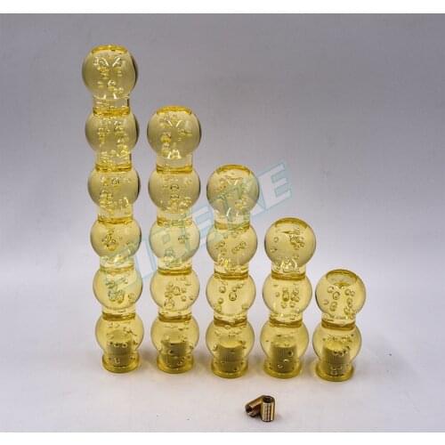 JDM Shift Knob Universal Crystal Bubble Gear Shift Knob Sugar-coated haws Look with Adapter