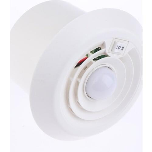 RV Camper Trailer Roof Bathroom Air Vent Fan Replacement with LED Light