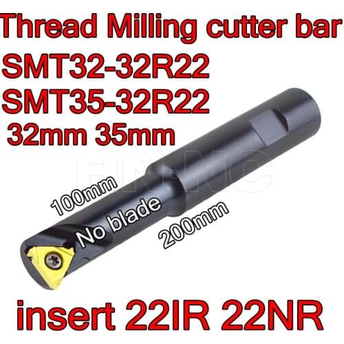 SMT32-32R22 SMT35-32R22 Petiole 32mm insert 22IR 22NR Internal threading carbide insert CNC Thread milling cutter rod