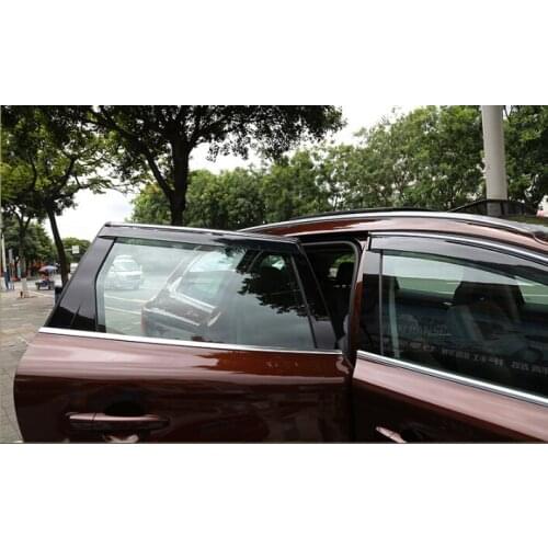 Car Styling plastic Accessories 4pcs for Volvo XC60 2011-2017 Window Visor Sun Rain Guard