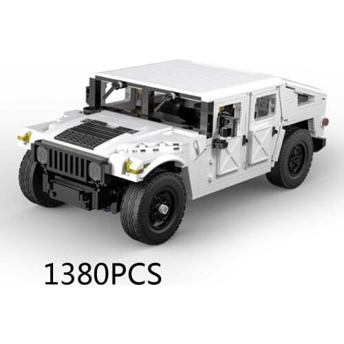 Technical HMMWV building block 1:12 scale Hummer Humvee model 2.4Ghz radio remote control vehicle steam bricks RC toys for boys