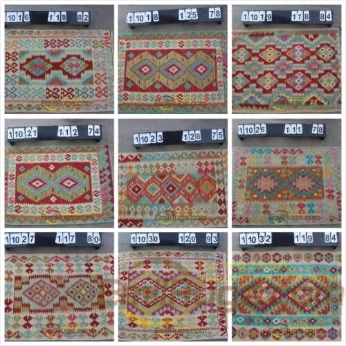 Tapete kilim Traditional Vintage handmade Afghan 100% wool nordic decor gc131yg13
