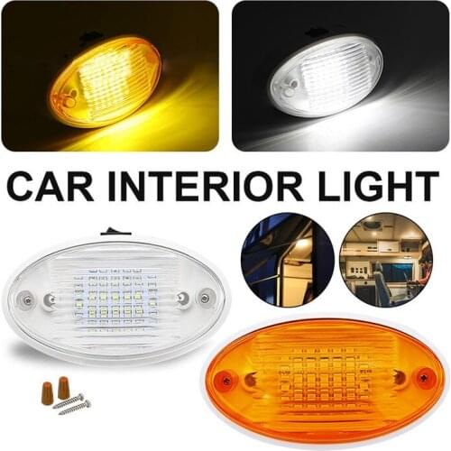 12V Car Interior Light Universal Ceiling Dome Light with Toggle Switch Lamp for Camper Caravan Motorhome Marine Boat accessories